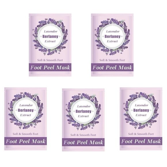 Foot Peel Mask Pro Callus Remover Lavender Rough Cracked Dry Feet Dead Skin 5 E1 - Picture 1 of 2